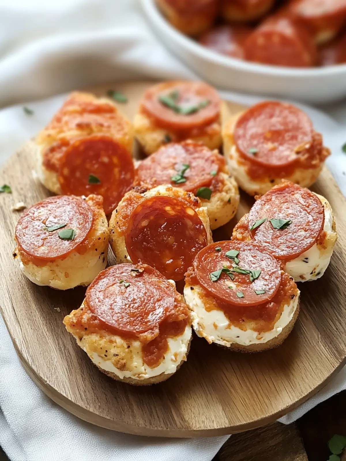 Pepperoni Cream Cheese Bites