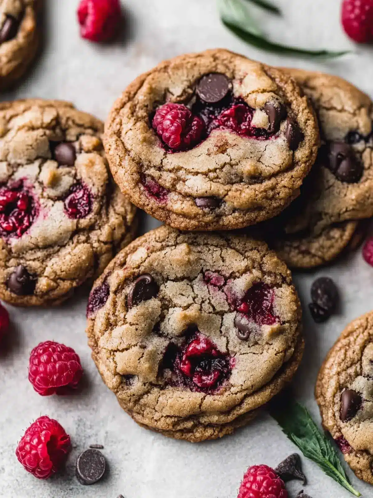 Raspberry Chocolate Chip Cookies