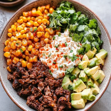 Street Corn Beef Bowl