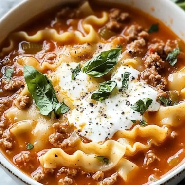 Crockpot Lasagna Soup