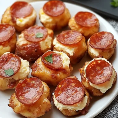 Pepperoni Cream Cheese Bites
