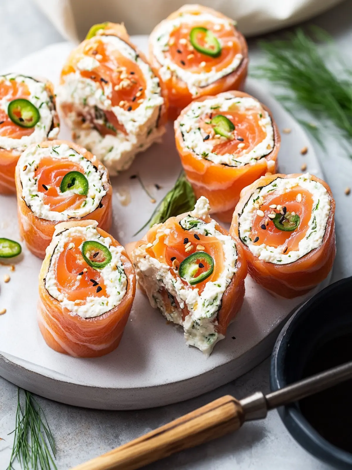 Delicious Smoked Salmon & Cream Cheese Roll-Ups in 15 Minutes 2 moked Salmon & Cream Cheese Roll-Ups