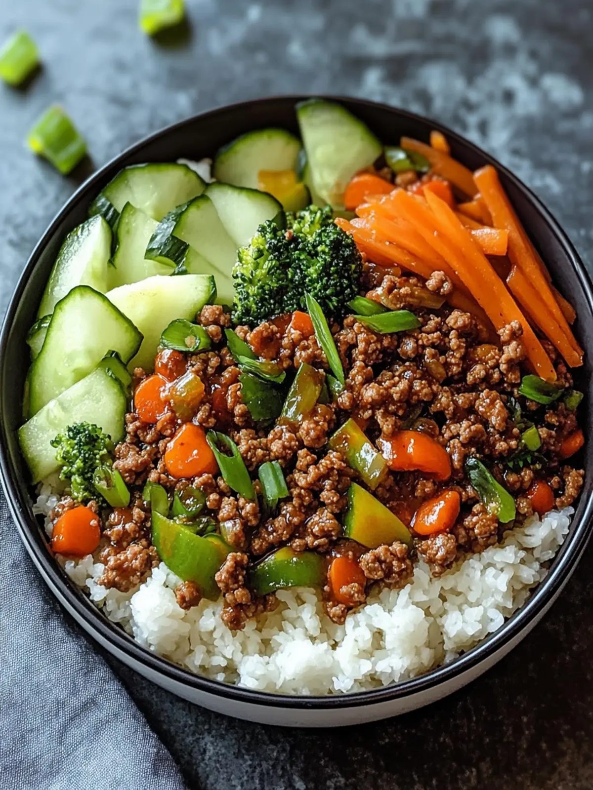 Spicy Ground Beef Stir-Fry Bowl: Quick, Flavorful Family Feast 2 Spicy Ground Beef Stir-Fry Bowl
