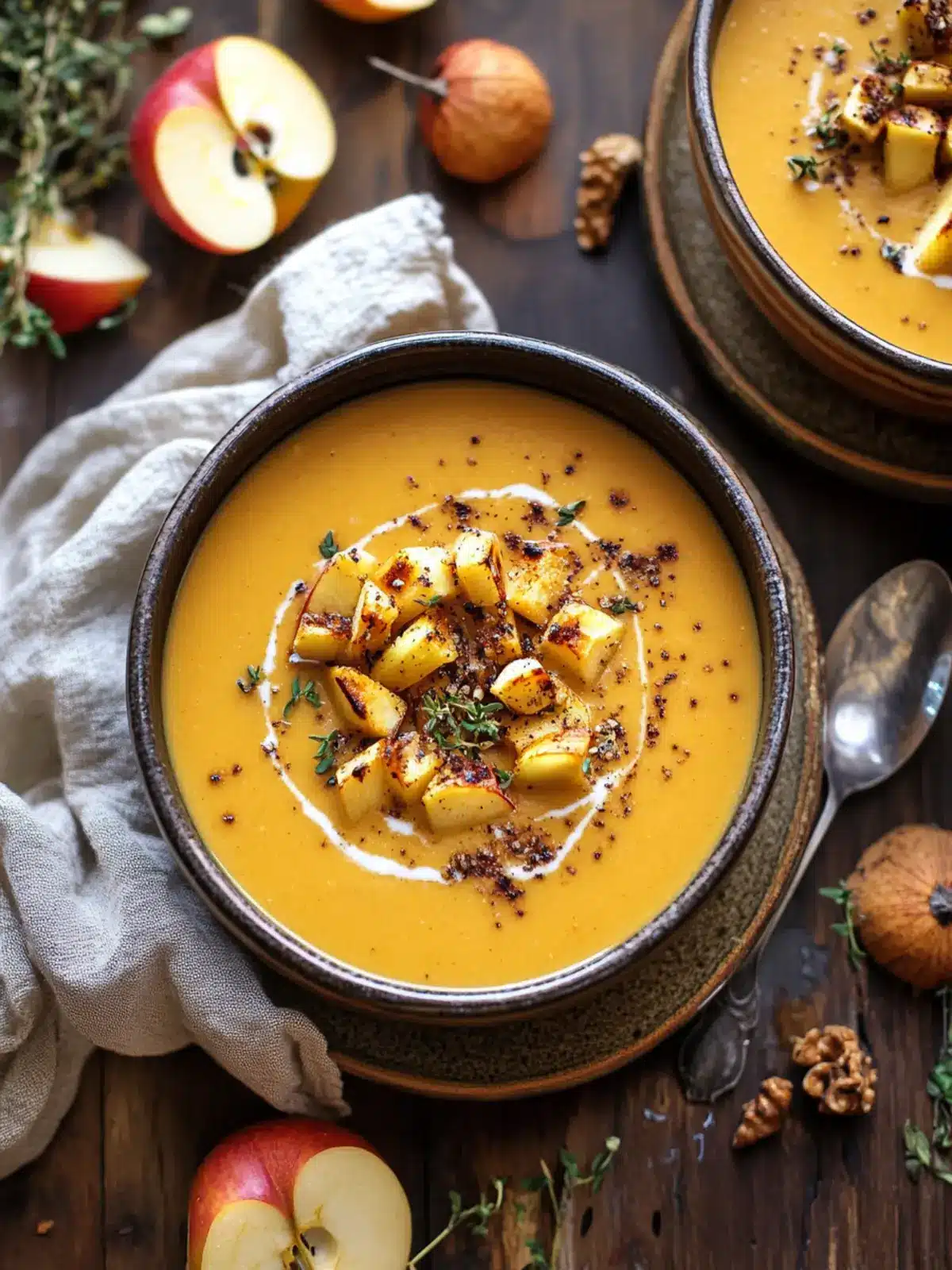 Irresistible Creamy Roasted Apple Pumpkin Soup Recipe 2 Creamy Roasted Apple Pumpkin Soup