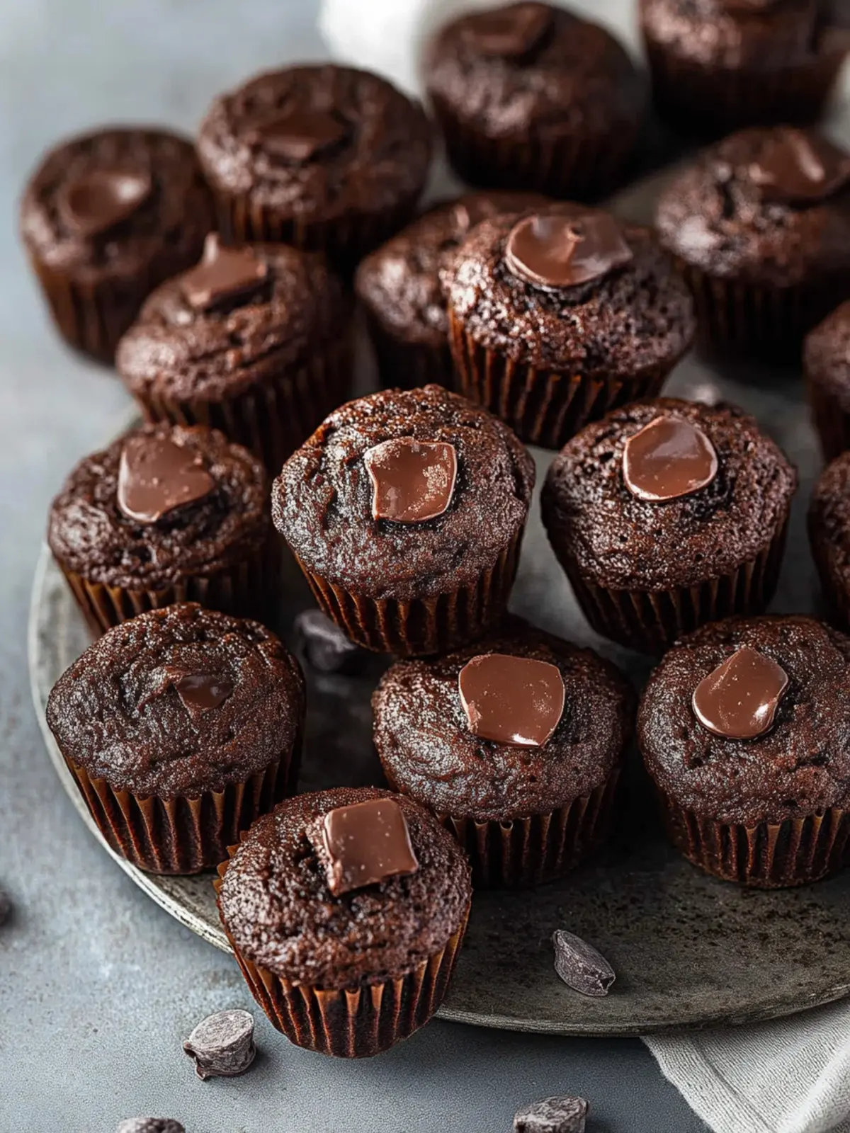 Healthy Chocolate Mini Muffins