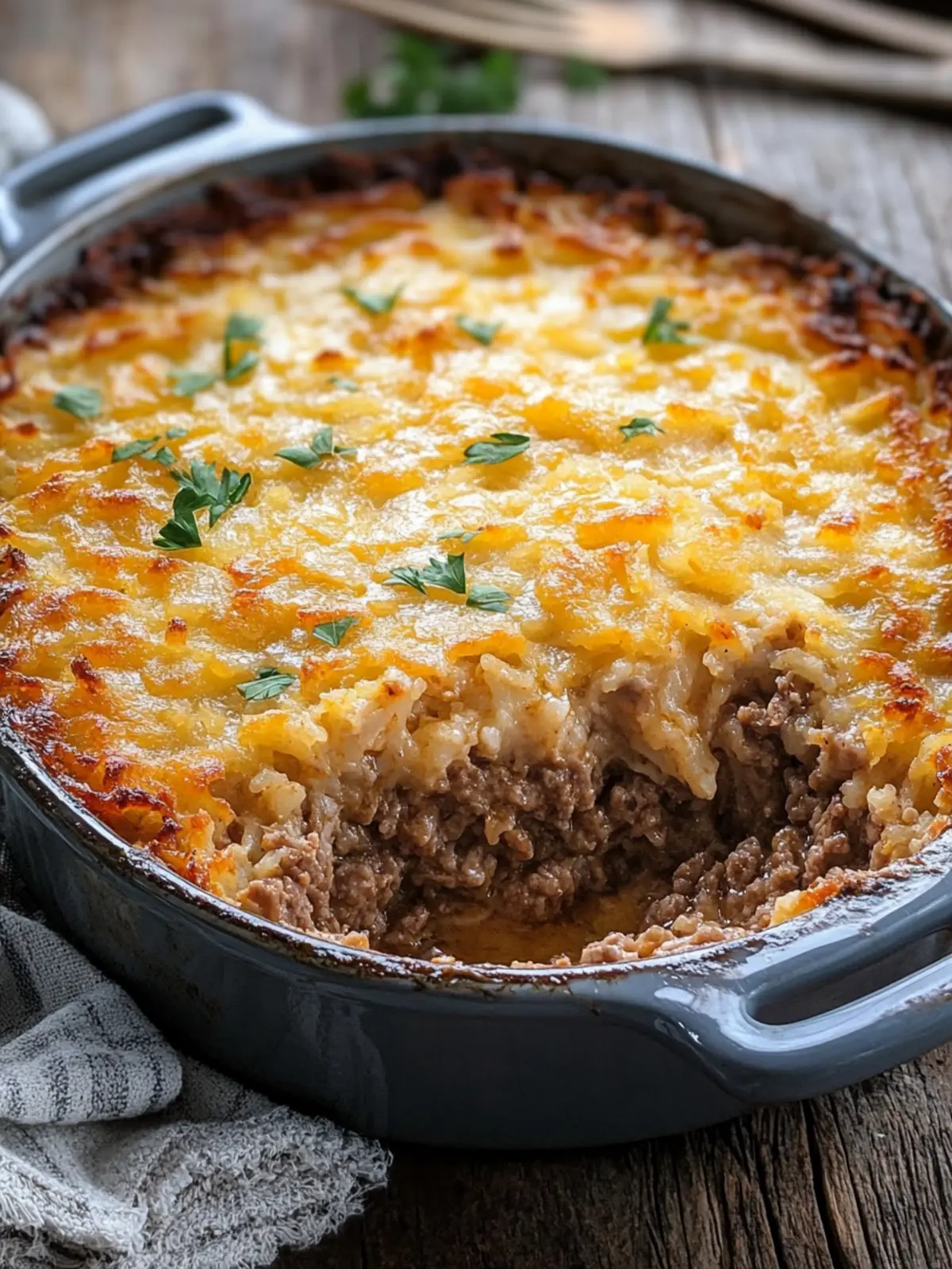 Amish Beef and Hashbrown Casserole