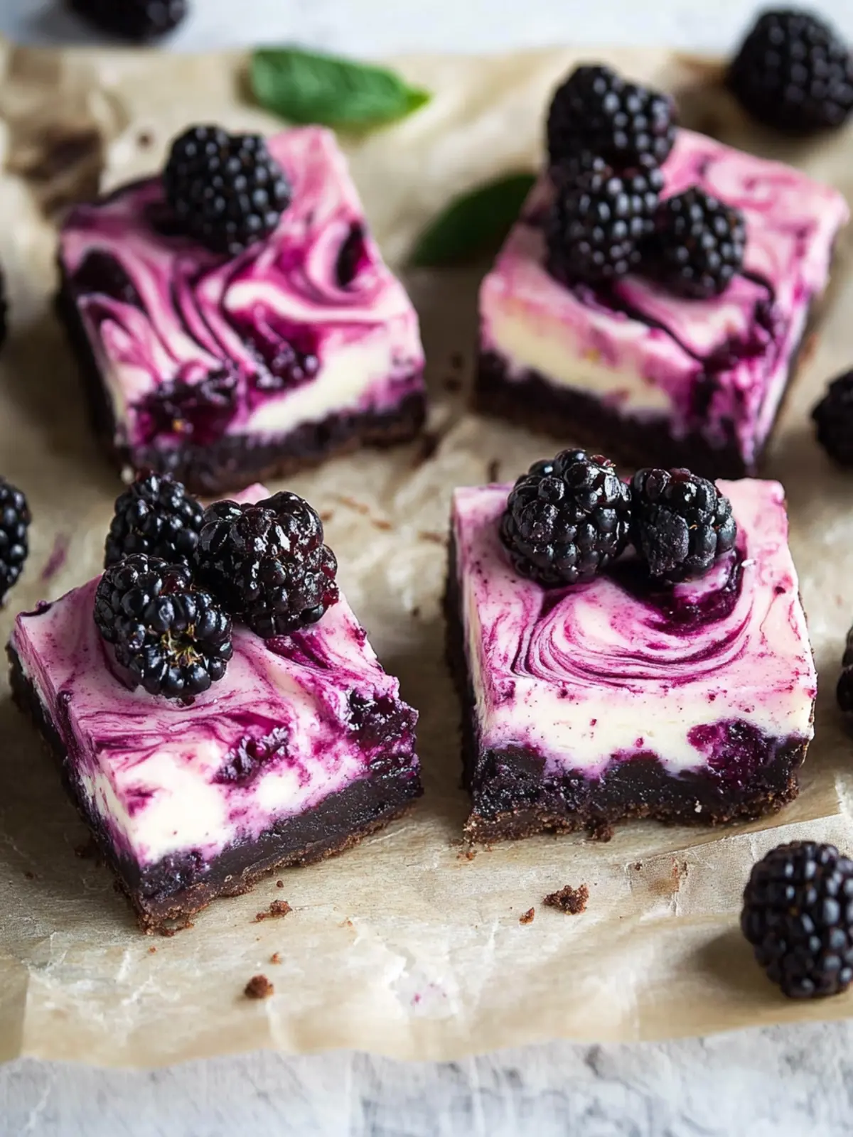 Irresistible Blackberry Cheesecake Brownies for Sweet Tooth Bliss 3 Blackberry Cheesecake Brownies