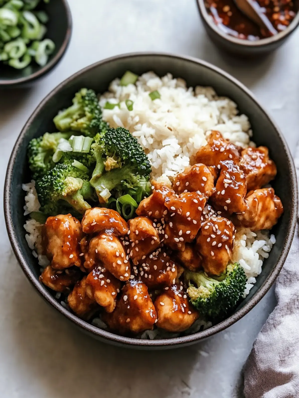 Sticky Chicken Rice Bowls
