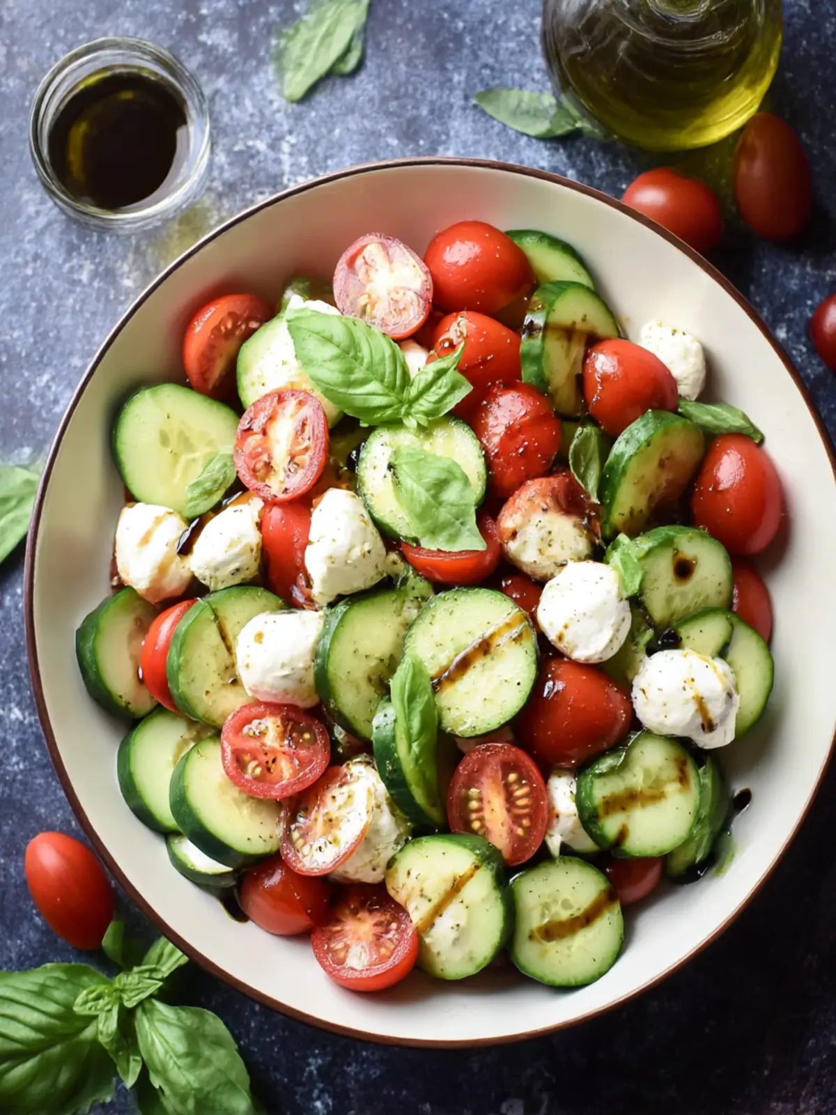 Cucumber Caprese Salad