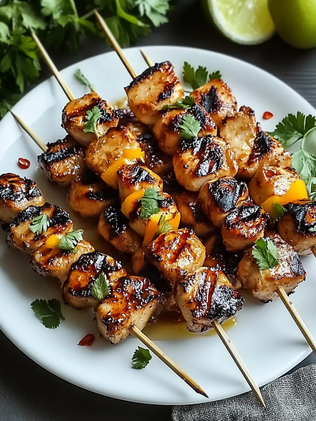 Tropical Grilled Thai Coconut Chicken Skewers for Busy Nights 2 Tropical Grilled Thai Coconut Chicken Skewers