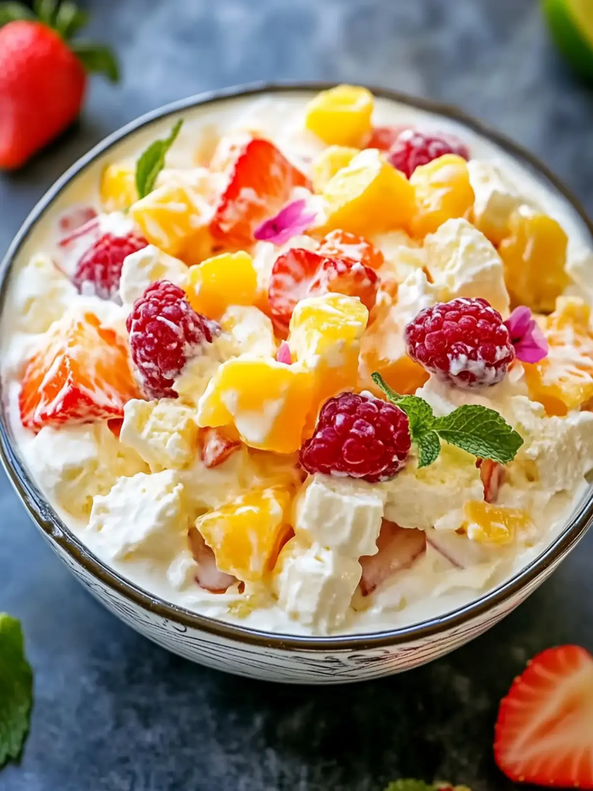 Tropical Hawaiian Cheesecake Salad – No-Bake Bliss for Summer 2 Hawaiian Cheesecake Salad