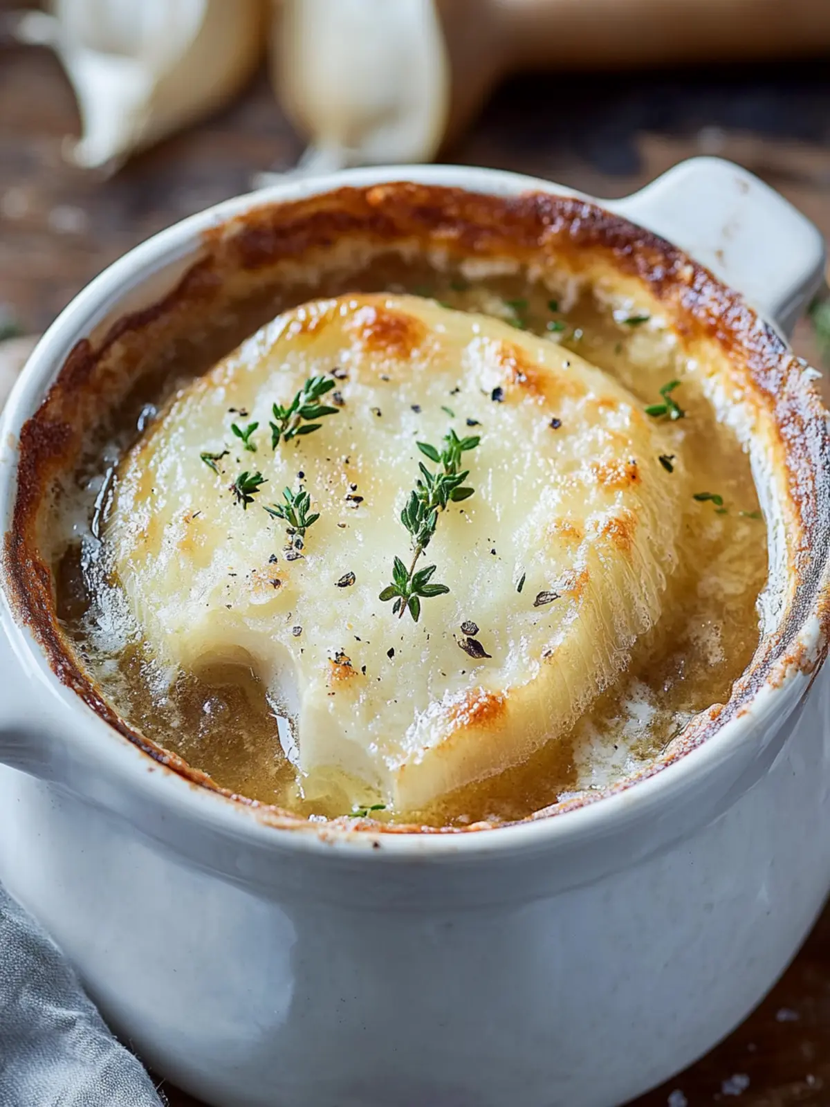 French Onion Soup Bliss: Comfort in Every Savory Spoonful 2 French Onion Soup