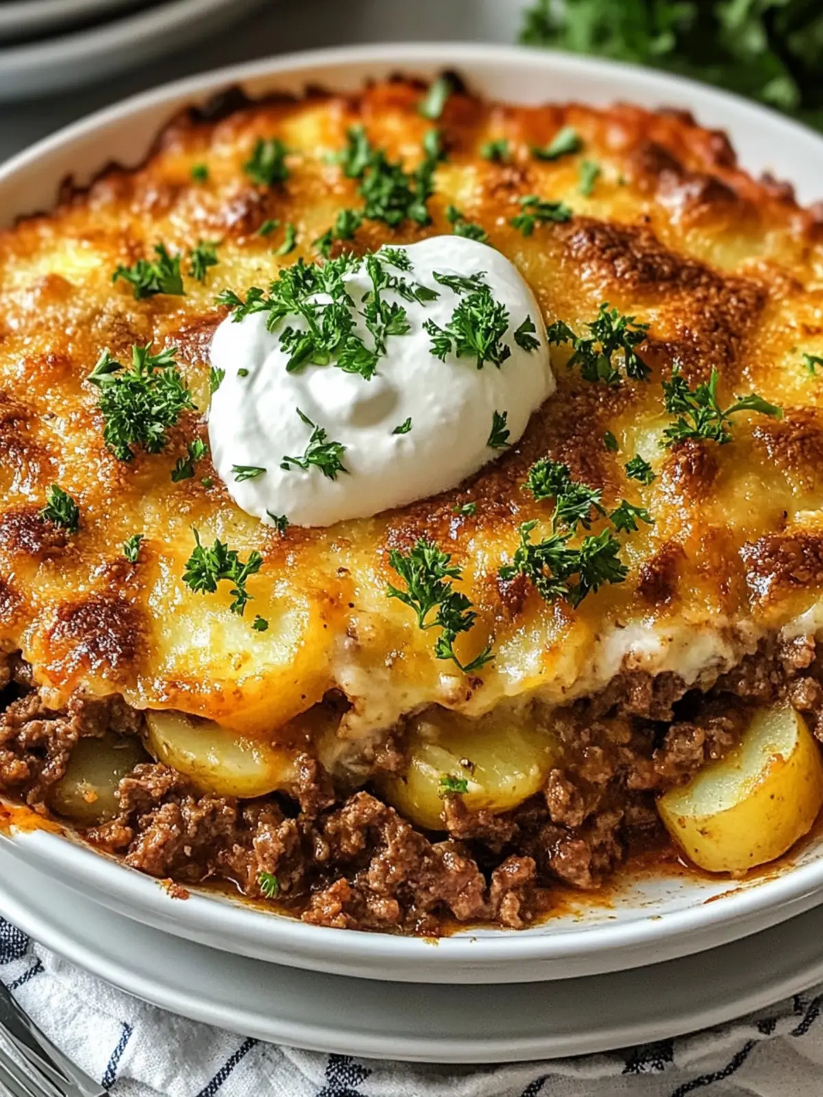 Loaded Beef and Potato Bake for a Cozy Family Dinner 2 Loaded Beef and Potato Bake