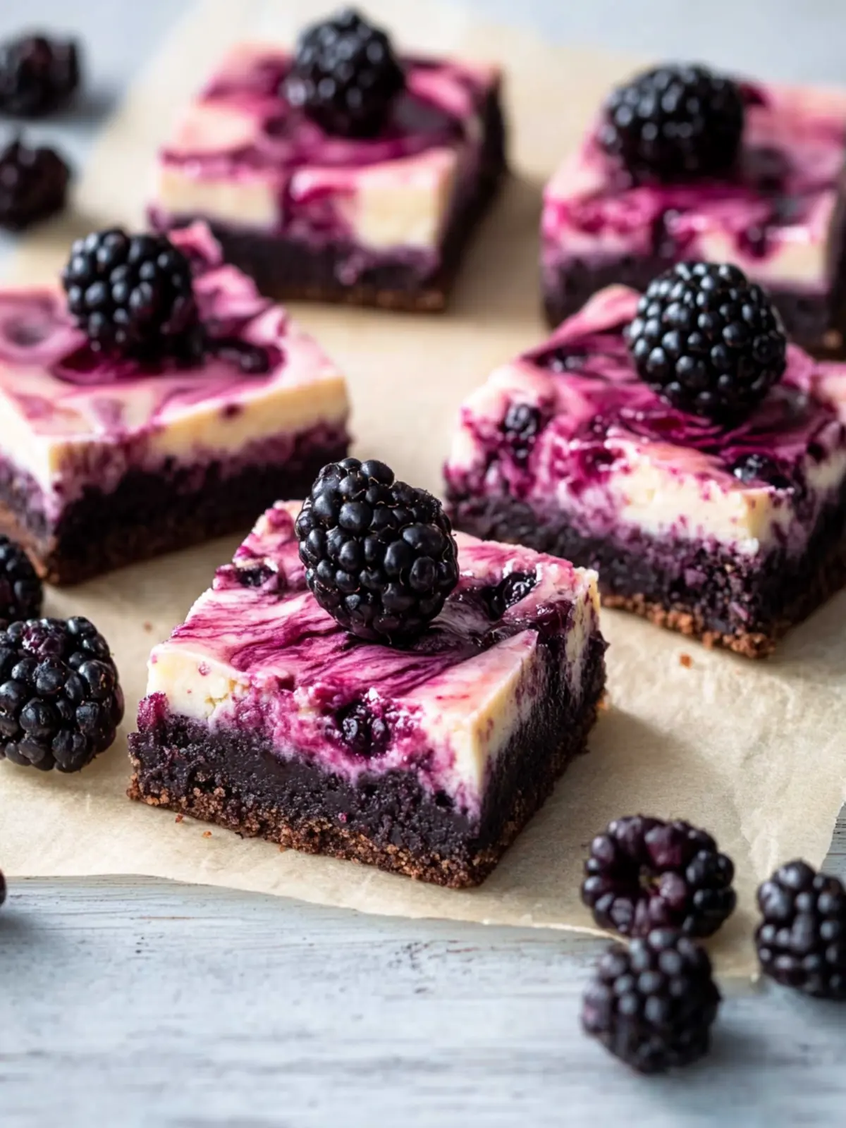 Irresistible Blackberry Cheesecake Brownies for Sweet Tooth Bliss 4 Blackberry Cheesecake Brownies