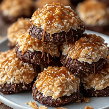 No-Bake Samoa Cookies
