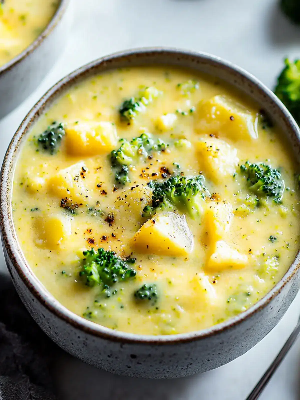 Cozy Up with Creamy Broccoli Potato Cheese Soup Delight 2 Broccoli Potato Cheese Soup