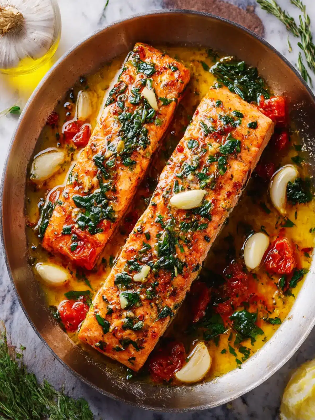 Tuscan Garlic Salmon