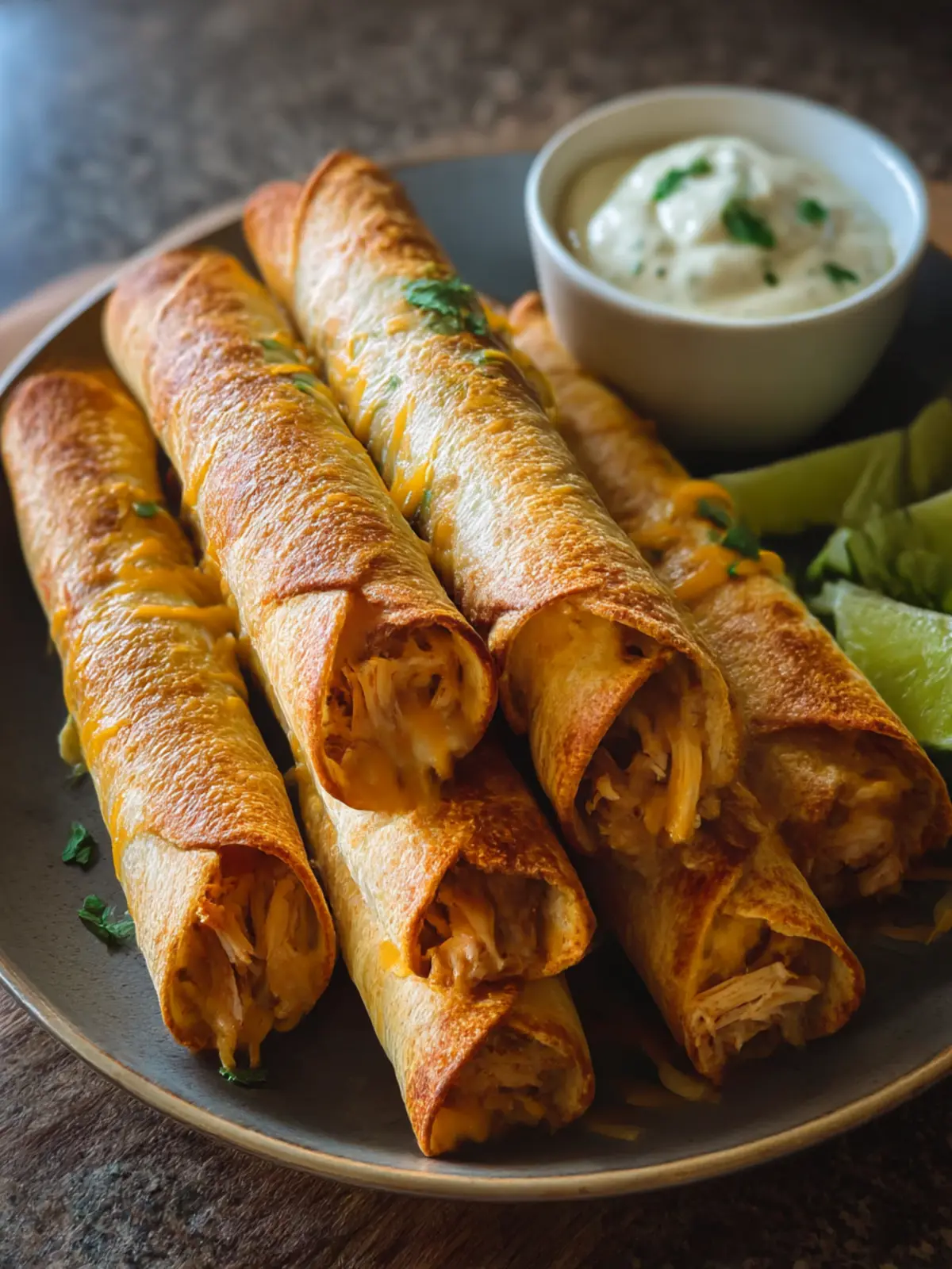 Cheesy Ranch Chicken Taquitos for Effortless Weeknight Joy 4 Cheesy Ranch Chicken Taquitos