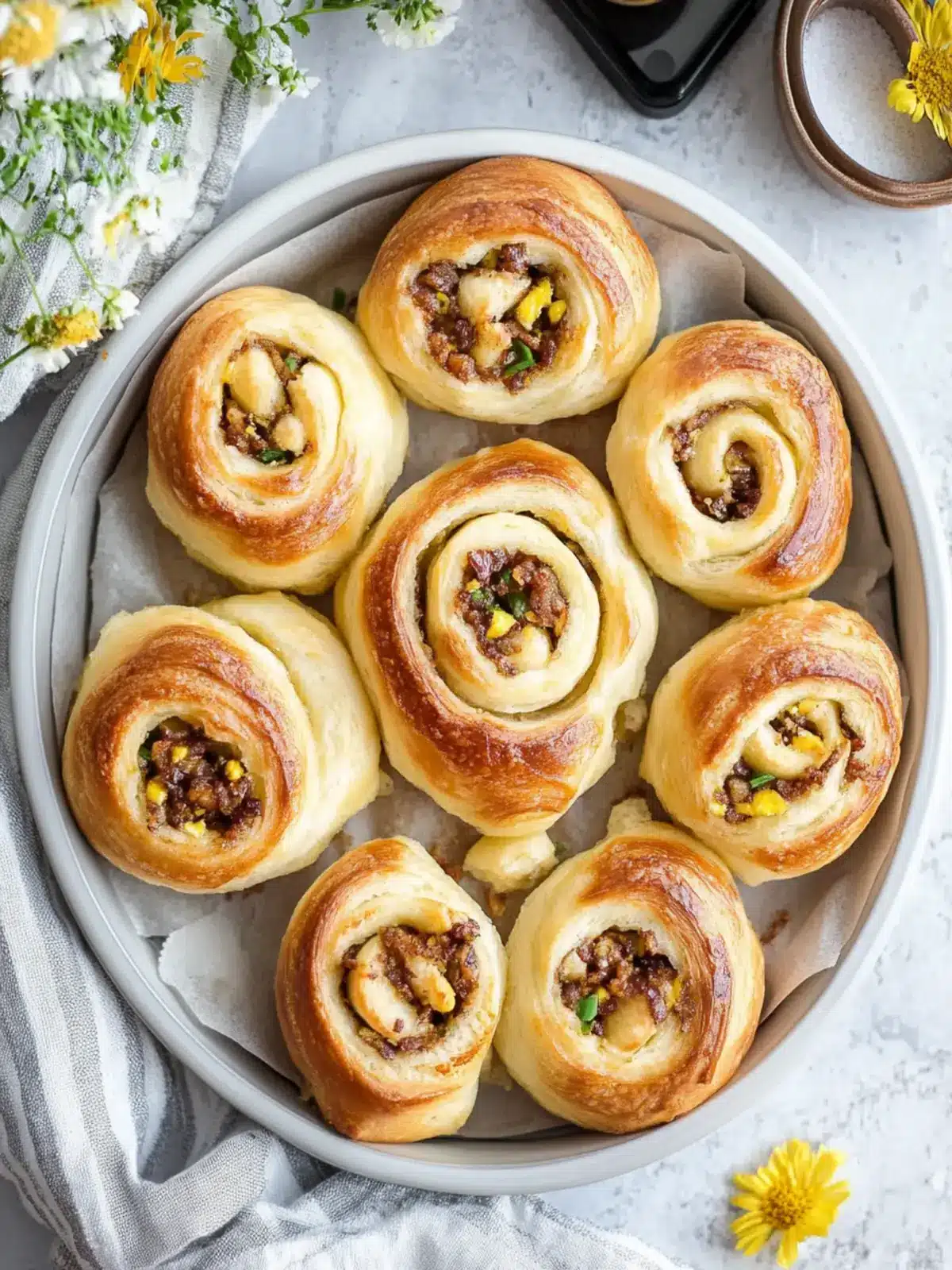 Delicious Breakfast Rolls Packed with Sausage and Cheese 5 Breakfast Rolls