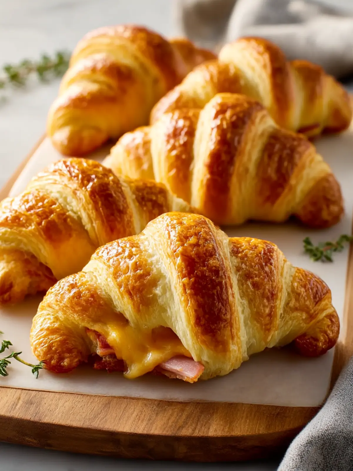 Irresistible Ham and Cheese Crescent Roll-Ups with Sweet Glaze 5 Ham and Cheese Crescent Roll-Up