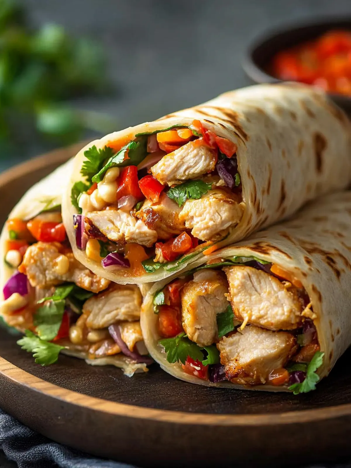 Thai Chicken Wrap: Easy, Flavor-Packed Homemade Delight 4 Thai Chicken Wrap