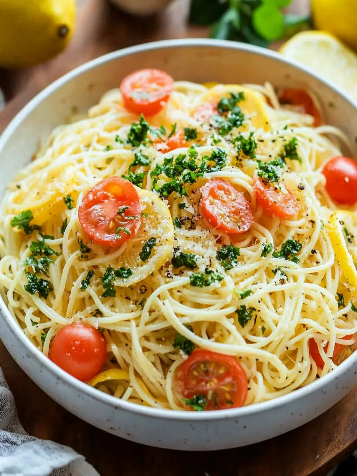 Lemon Capellini Salad