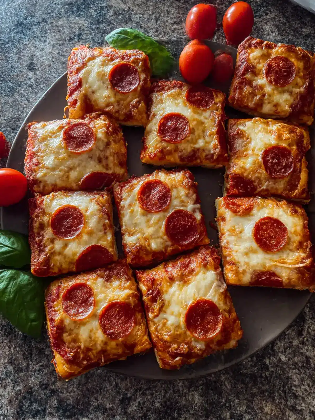 Kirkland Frozen Pizza squares
