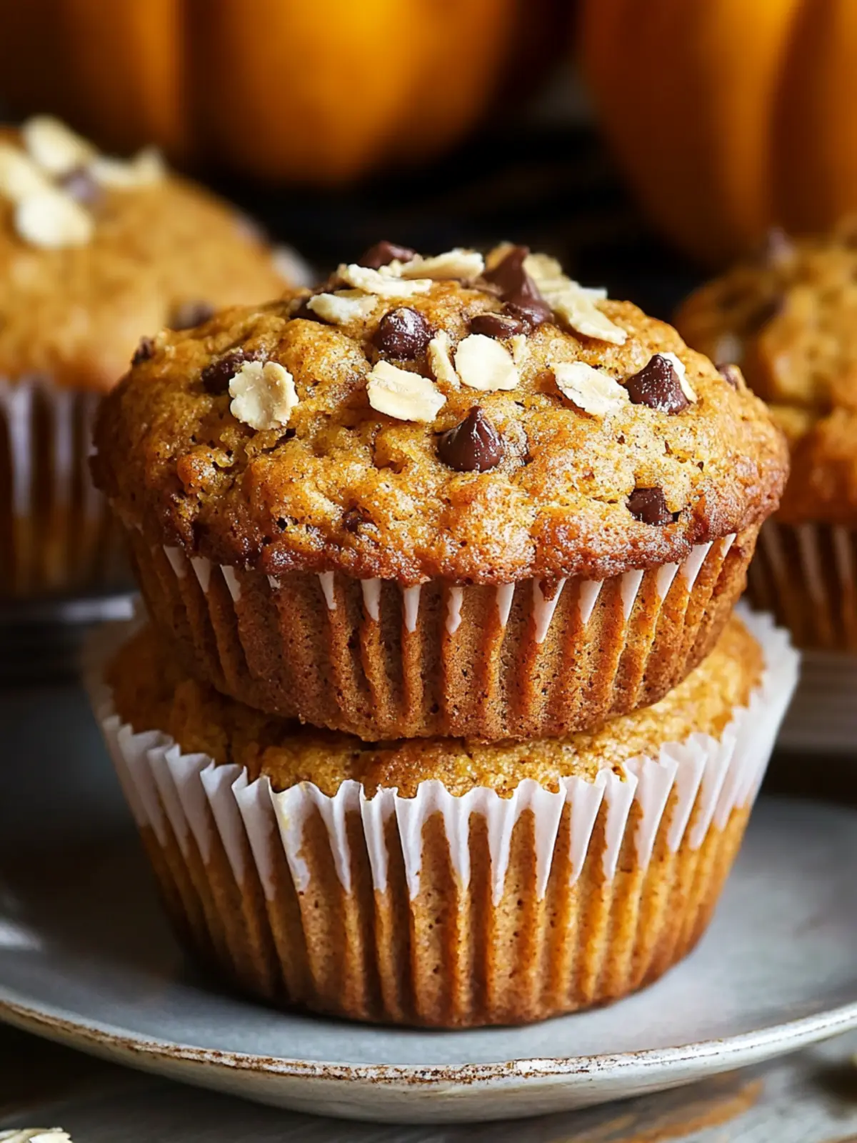 Cottage Cheese Pumpkin Muffins