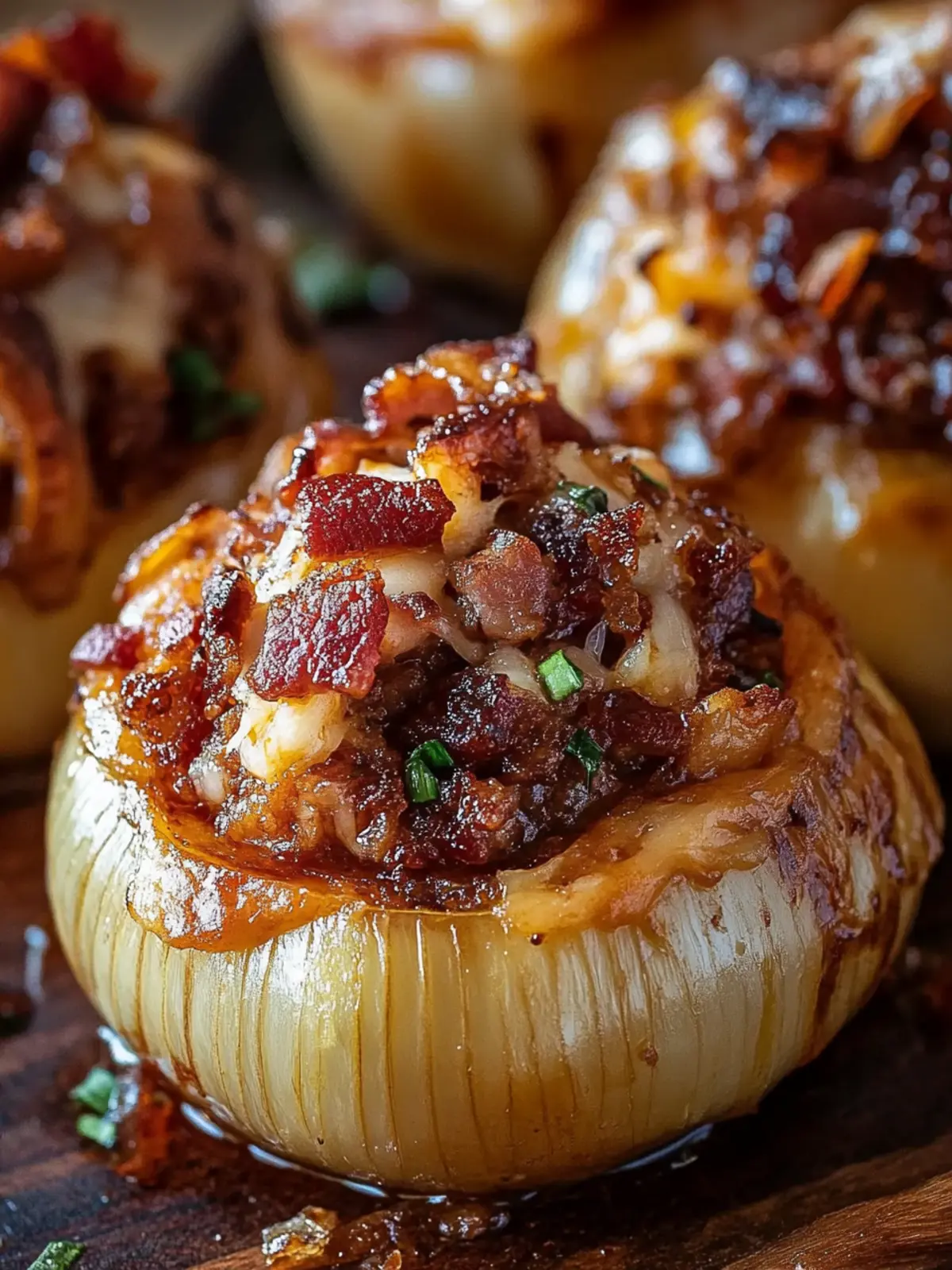 Bacon Cheddar Stuffed Onion Bombs for Flavor Lovers 3 Bacon Cheddar Stuffed Onion Bombs