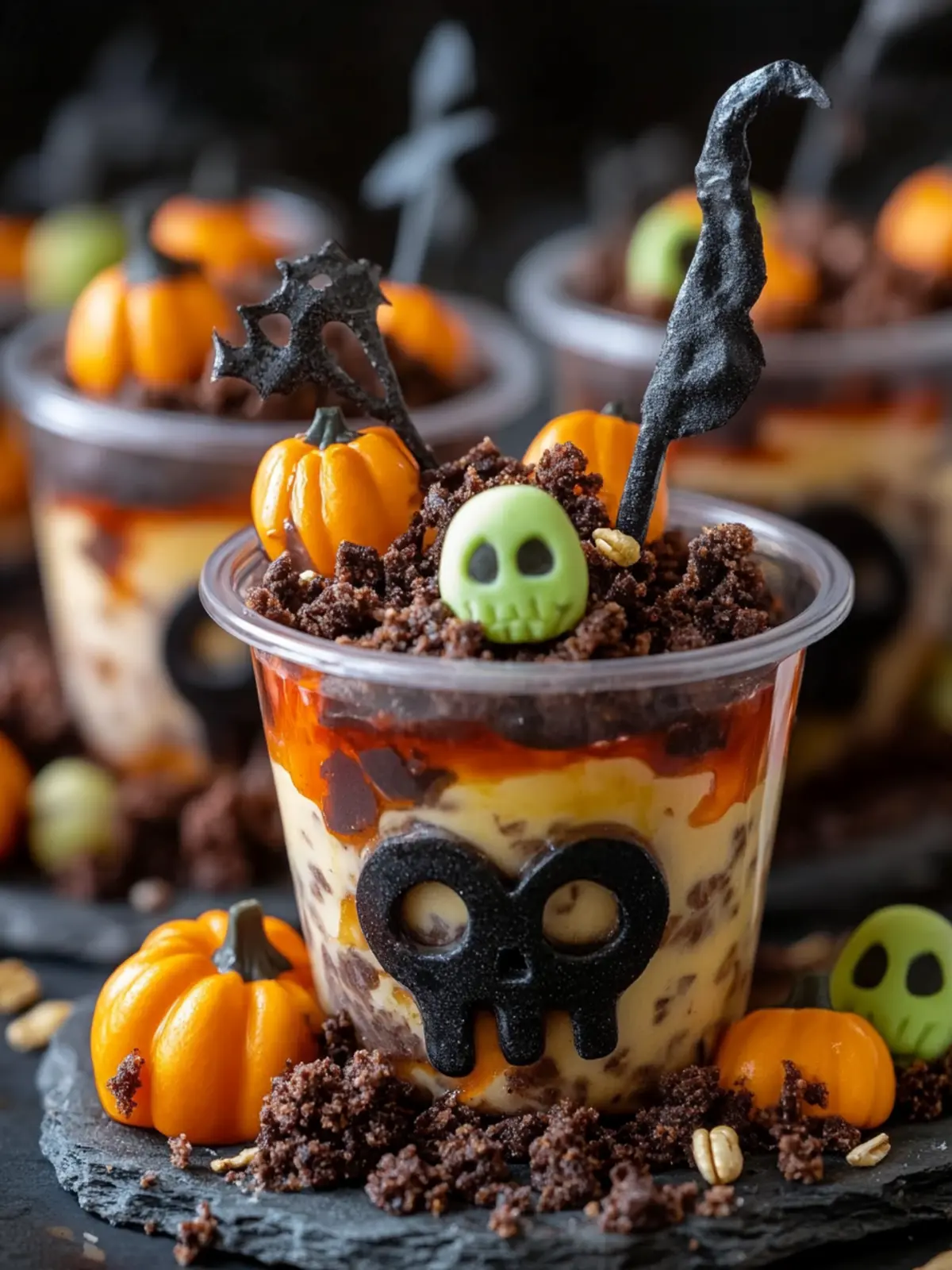 Halloween Graveyard Pudding Treat Cups That Kids Will Love 2 Halloween Graveyard Pudding Treat Cups