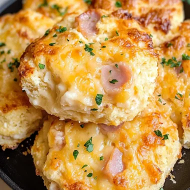 Ham & Cheese Butter Swim Biscuits