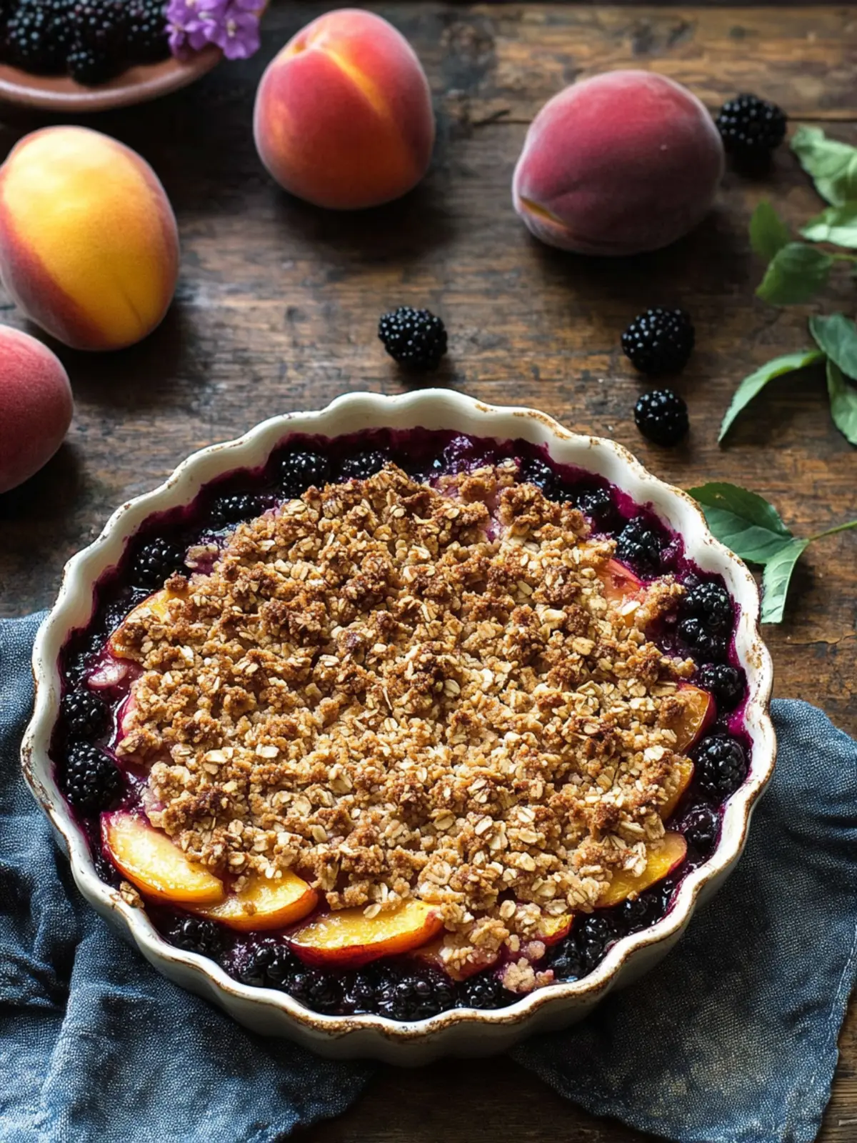Irresistible Blackberry Peach Crisp That’s Easy to Make 2 Blackberry Peach Crisp