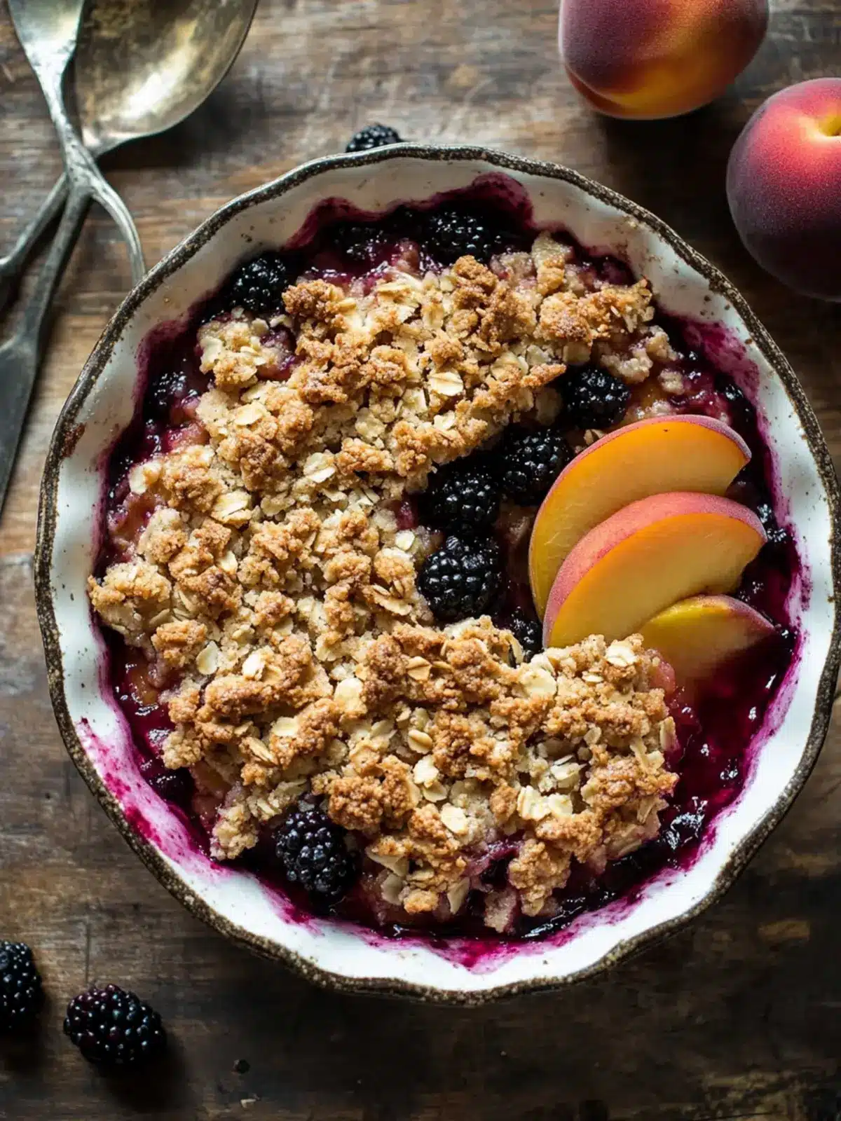 Irresistible Blackberry Peach Crisp That’s Easy to Make 4 Blackberry Peach Crisp