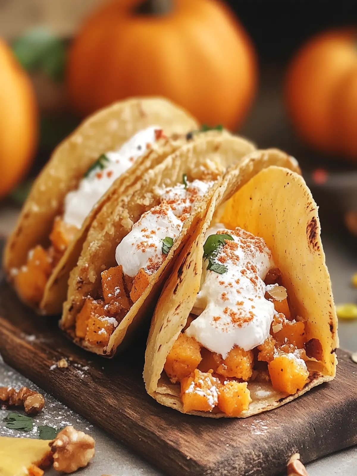 Pumpkin Pie Tacos