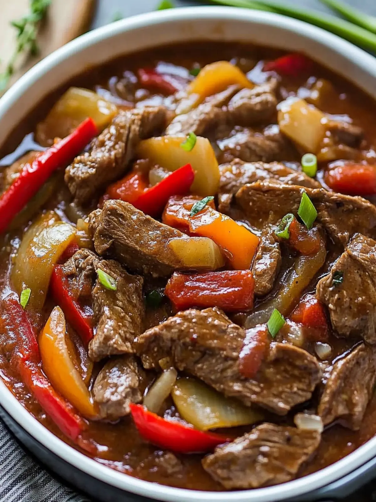 CROCKPOT PEPPER STEAK