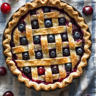 Cherry and Blueberry Pie