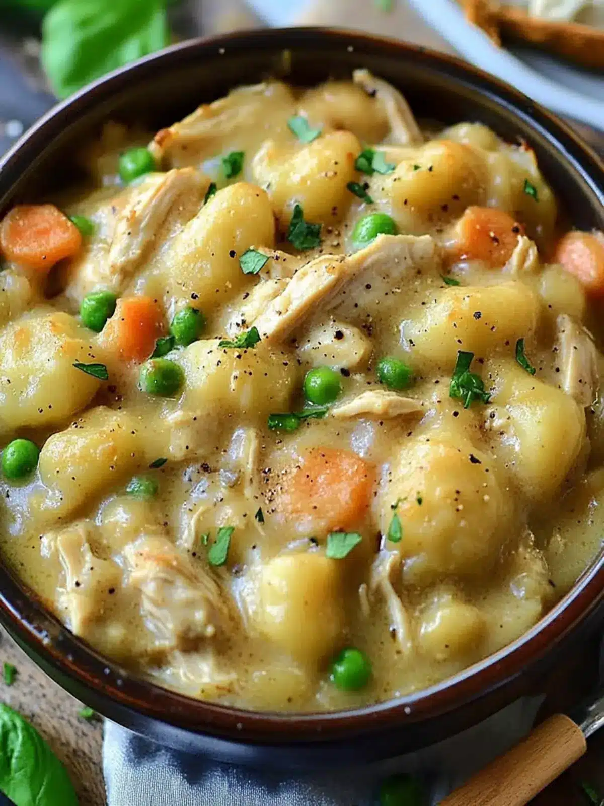 One Pot Gnocchi Chicken Pot Pie That's Comfort in a Bowl 2 One Pot Gnocchi Chicken Pot Pie