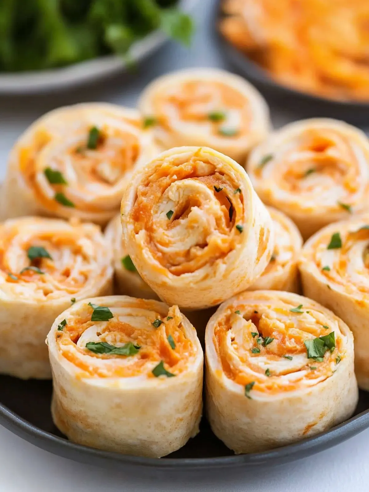 Buffalo Chicken Pinwheels