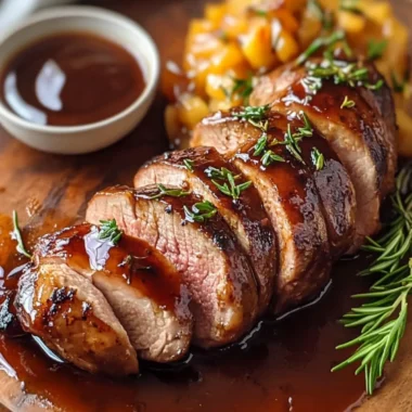 Pork Tenderloin with Apple Cider Glaze