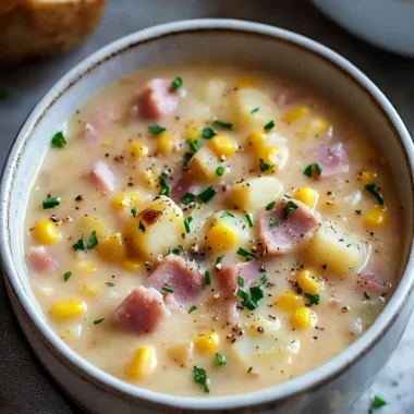 Ham and Potato Corn Chowder