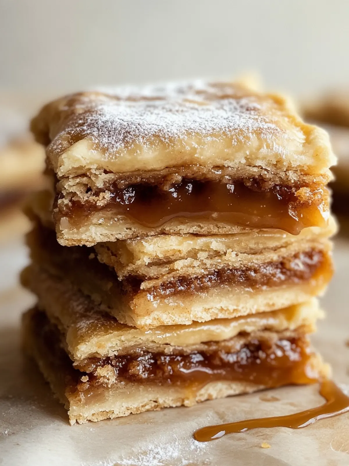 Decadent Salted Caramel Brown Sugar Cinnamon Sourdough Bars 2 Salted Caramel Brown Sugar Cinnamon Sourdough Pop Tart Bars