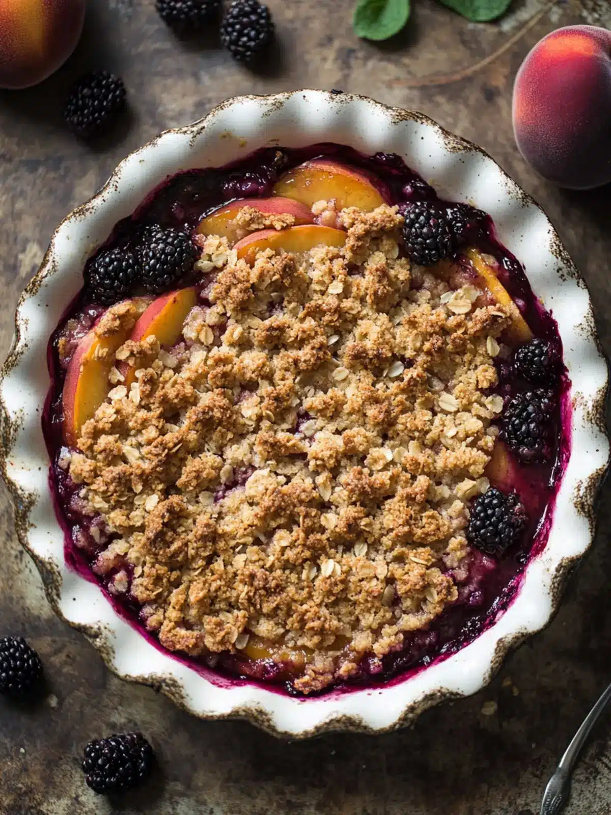 Irresistible Blackberry Peach Crisp That’s Easy to Make 3 Blackberry Peach Crisp