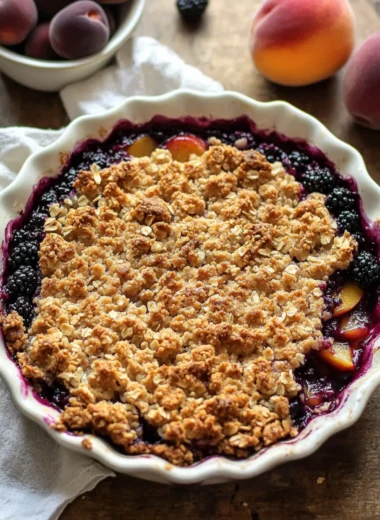 Blackberry Peach Crisp