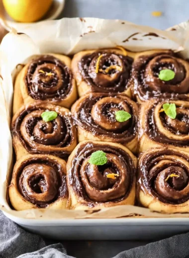 Chocolate Orange Cinnamon Rolls