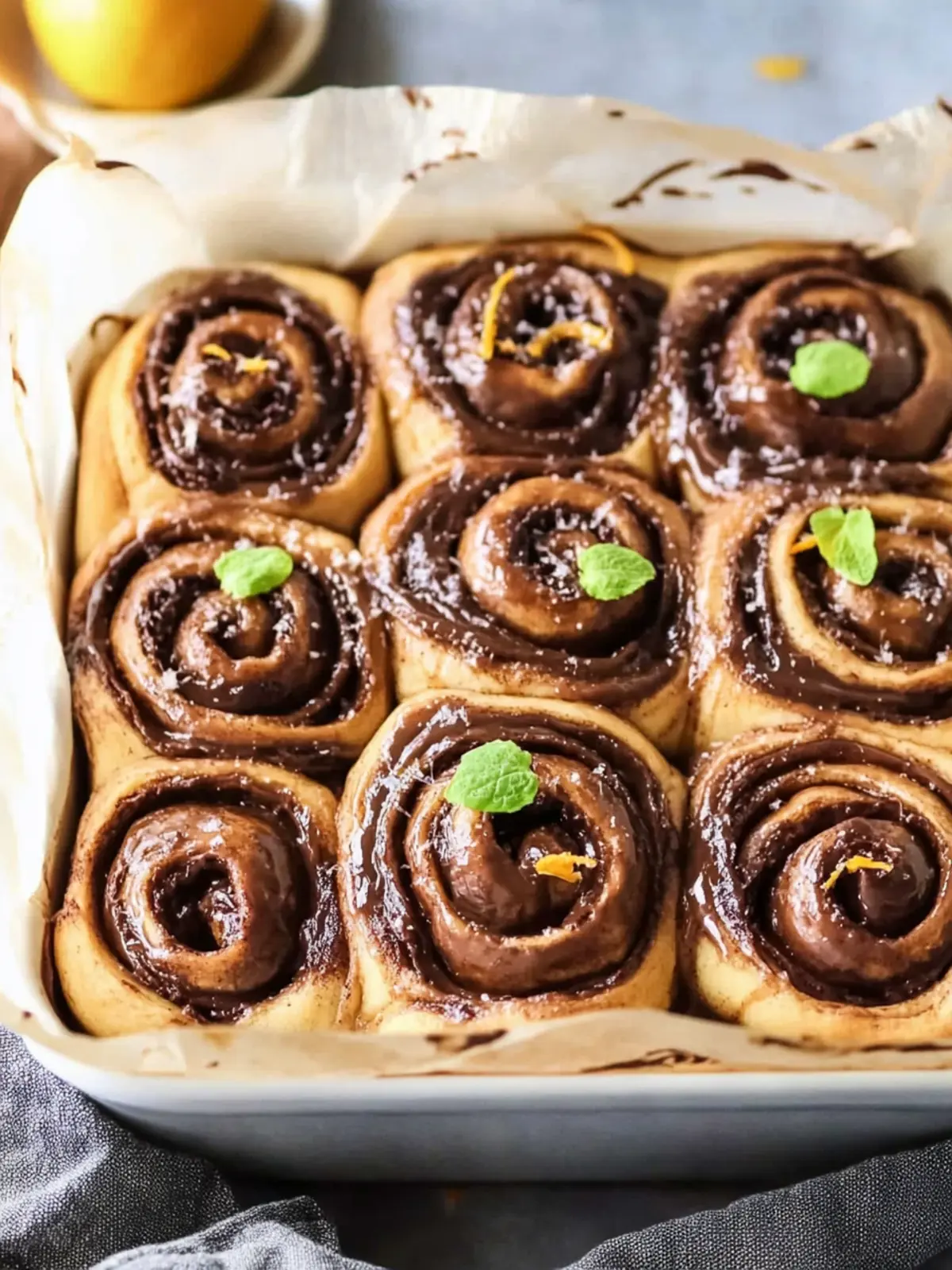 Chocolate Orange Cinnamon Rolls
