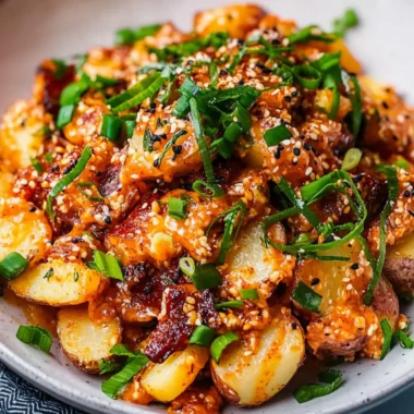 Crispy Gochujang Potato Salad