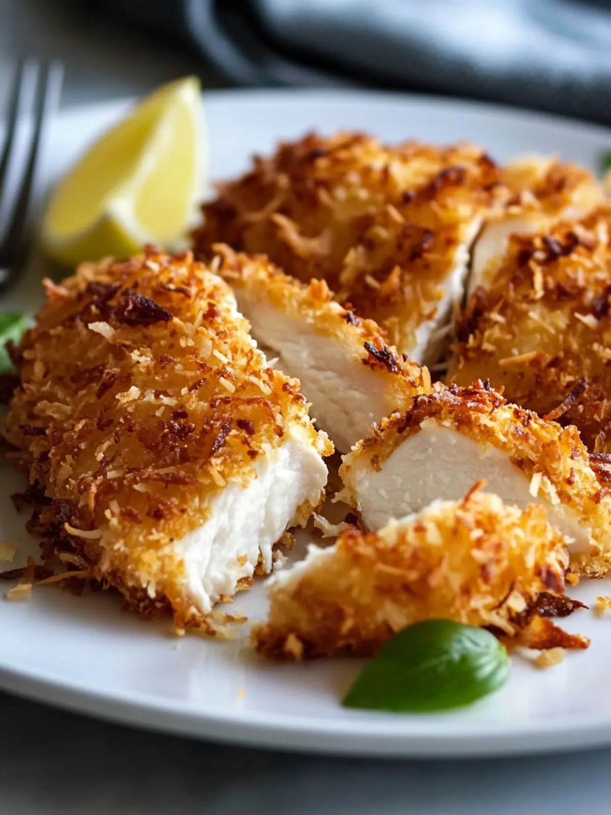 Crispy Coconut Crusted Chicken