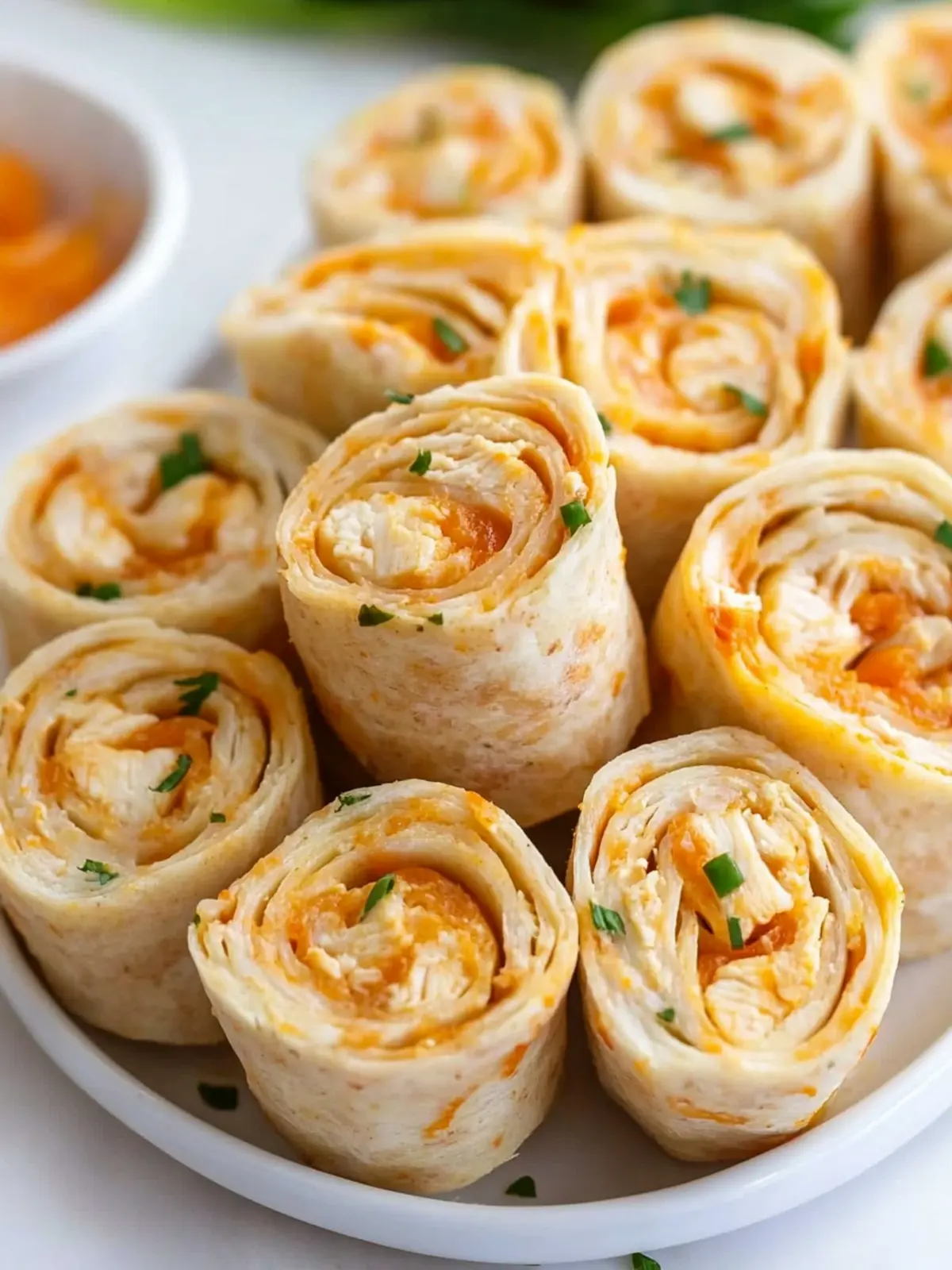 Buffalo Chicken Pinwheels
